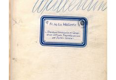 Abbildung des Titelblattes der Dissertation von Ilse Wallentin