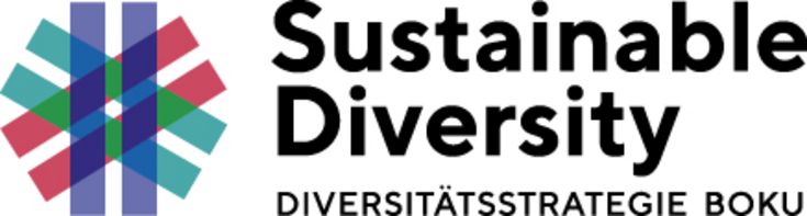 Logo der Diversitätsstrategie der BOKU mit Sternsymbol und dem Claim Sustainable Diversity