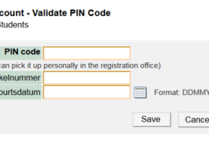 Screenshot entering PIN-Code
