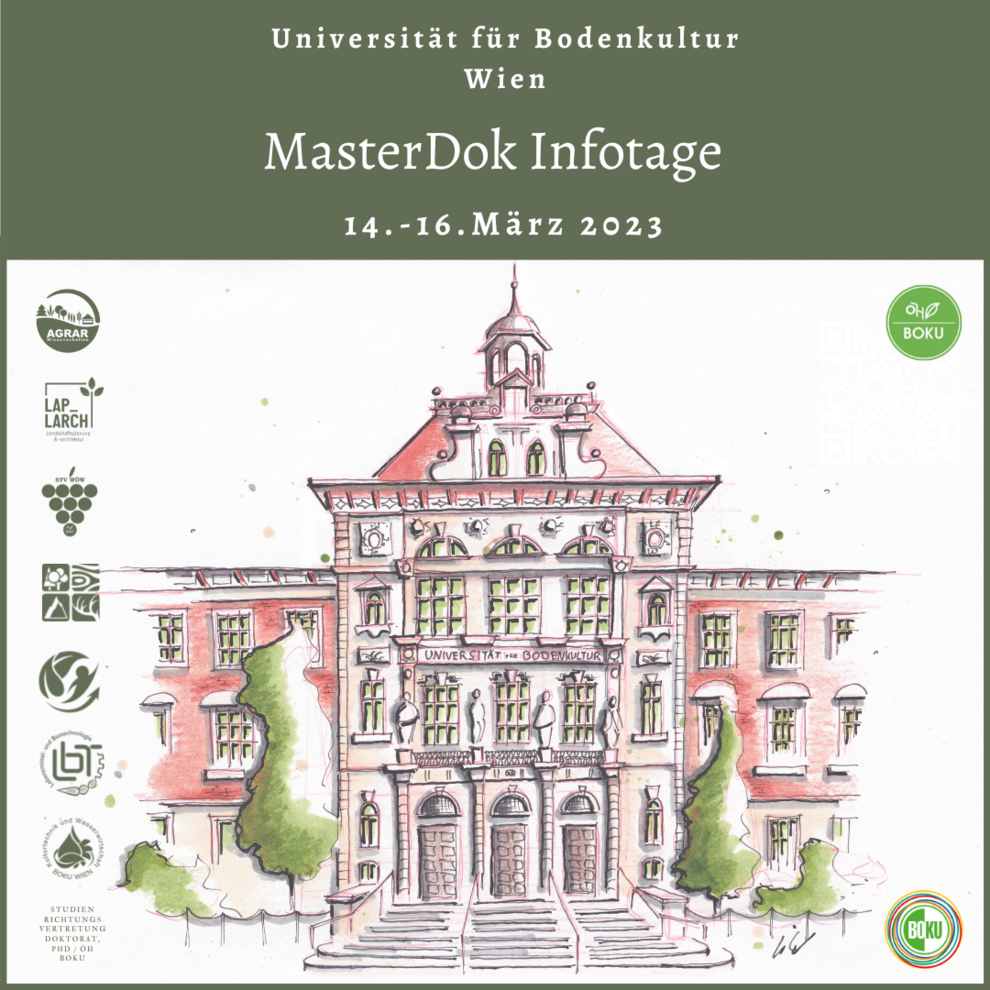 Infobild zur Veranstaltung mit Zeichnung des Gregor-Mendel-Hauses