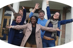 Studierende bei den Welcome Days