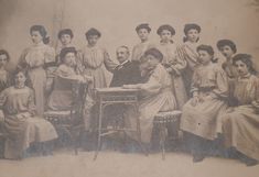 Klassenfoto Gymnasium Roverto, um 1910