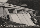 © Gorenjska Museum Foto: Dam on the Završnica stream, early 20th century. Detail from a postcard of the village of Žirovnica.