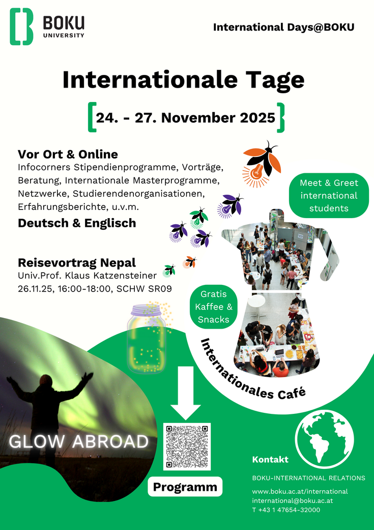 International Days @BOKU Poster for the International Days @BOKU