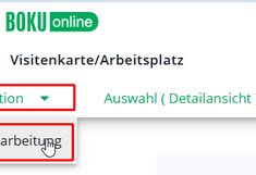 Wechsel in den Bearbeitungsmodus