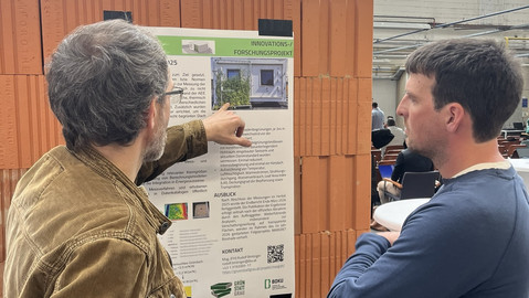 Posterpräsentation MARGRET – der direkte Austausch mit Interessierten aus unterschiedlichsten Branchen.