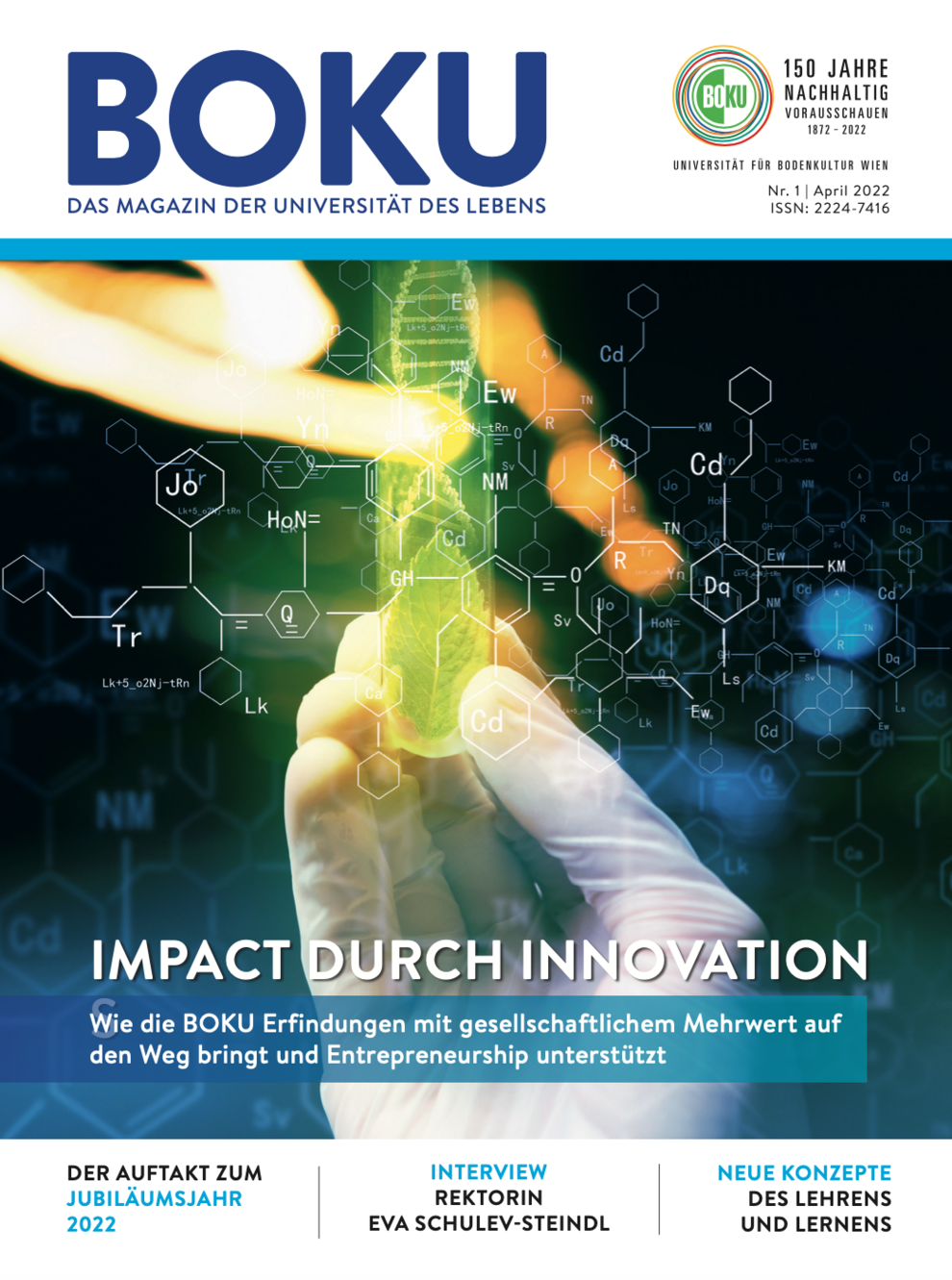 Cover BOKU Magazin 1/2022