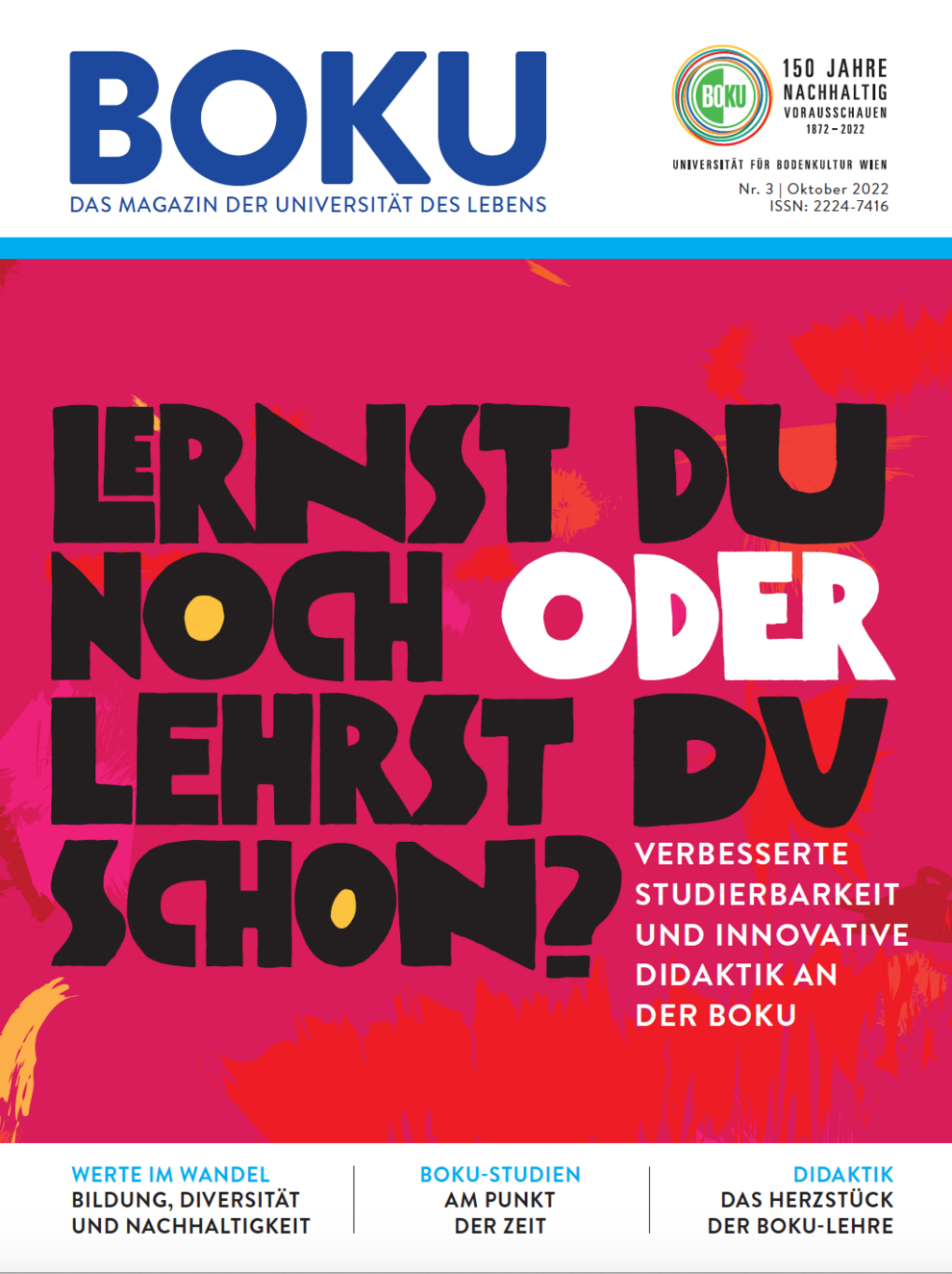Cover BOKU Magazin 3/2022