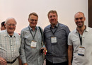 Redaktion von Talanta, von links nach rechts: Vorsitzender des Redaktionsbeirats Gary D. Christian (University of Washington), Chefredakteur Spass Kolev (University of Melbourne), Co-Editoren des Sonderhefts Burkhard Horstkotte (Charles University in Prague) und David Cocovi-Solberg (BOKU University).