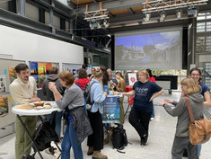Aufnahme von Studierenden beim Internationalen Café