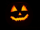 illuminated carved Pumpkin Face