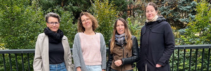 Team der Koordinationsstelle (v.l.n.r.) Ela Posch, Matthäa Ritter-Wurnig, Ruth Scheiber-Herzog, Raphaela Nistler