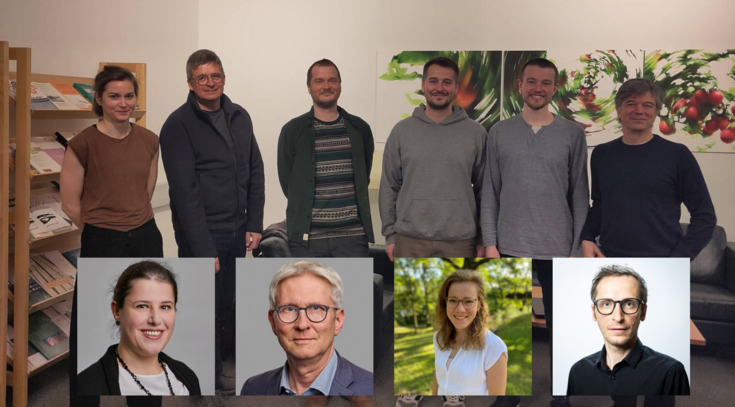 Das internationale Forschungsteam: Obere Reihe v.l.n.r.: Lisa Kaufmann, Helmut Haberl, Christian Dorninger, Benjamin Fleischmann, Nicolas Roux, Karlheinz Erb (alle BOKU) Untere Reihe v.l.n.r.: Benedetta Cotta (University of Padova), Jens Newig(Universität Lüneburg), Johanna Coenen (Stockholm University) und Andreas Mayer (Universität Innsbruck)