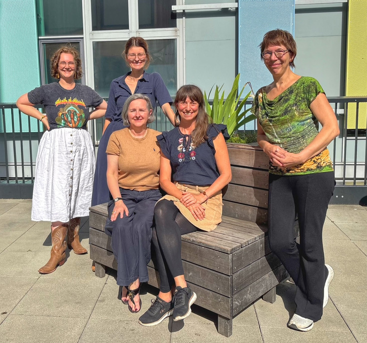 Teil der coregroup, vlnr: DI Elena Beringer, DI Julia Buchebner, DI Alexandra Strauss-Sieberth, BEd, DI Dr. Kirsten Sleytr, DI Dr. Sigrid Schwarz