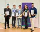 Foto: BOKU Leading Lights Preisträger v.lii.n.re): Thomas Filek, Max Nutz, Nicolas Roux, Friederike Frieß, Max Pramreiter