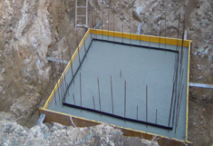 Das Fundament der RONA Station