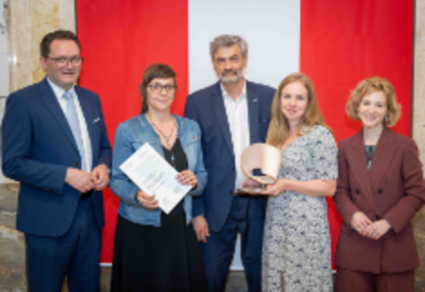 Preisverleihung der Sustainability Awards. Foto: BMLUK/Hemerka