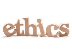 Ethics Wood Word