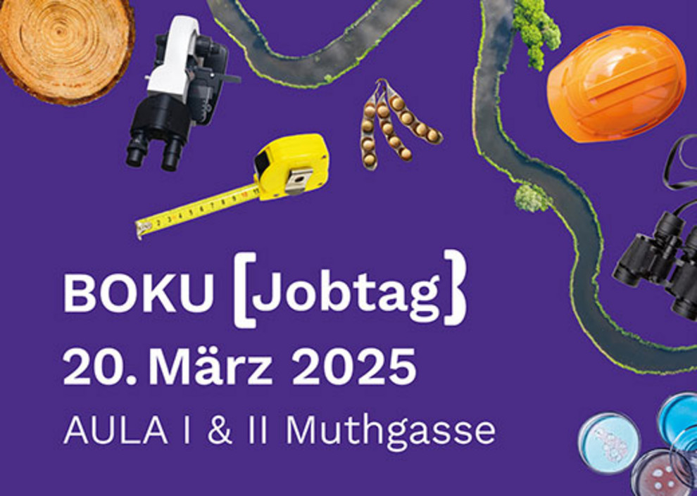 Werbegrafik für den BOKU Jobtag 2025 am 20. März