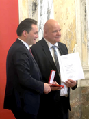Bundesminister Norbert Totschnig und Prof. Johann Sölkner © Johann Sölkner