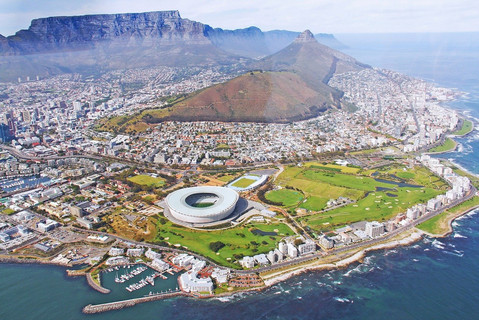 aerial photograph of south africa