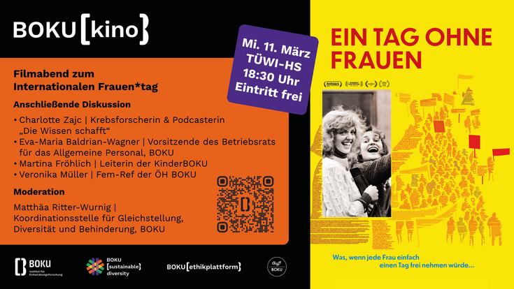 Plakat zum BOKU-Kino am 11. März