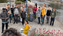 Gruppenfoto der LV „Use of Plants“ am Exkursionsstopp der Schwimmenden Gärten bei der Kaiserbadschleuse 