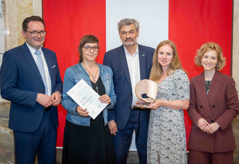 Preisverleihung der Sustainability Awards. Foto: BMLUK/Hemerka