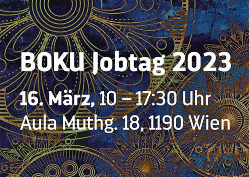 BOKU Jobtag am 16. März 2023 in der Aula Muthgasse 18, 1190 Wien