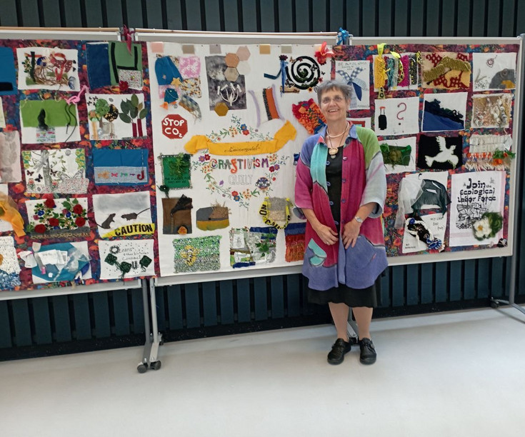 Quilt crafted at the World Congress in Environmental History (WCEH) in Oulu, initiated by Verena Winiwarter