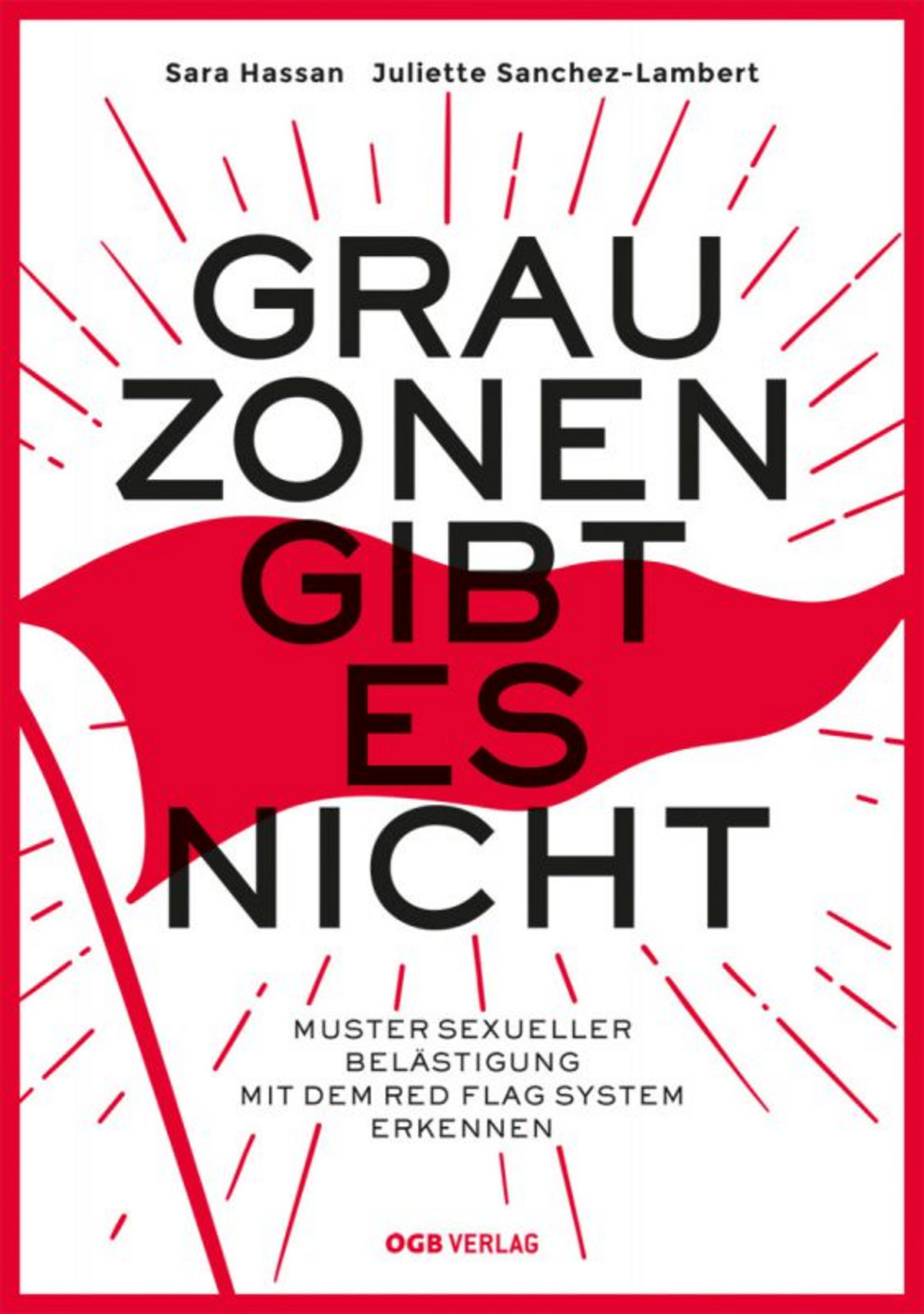 Buchcover mit dem Titel Grauzonen gibt es nicht. Muster sexueller Belästigung mit dem Red Flag System erkennen.