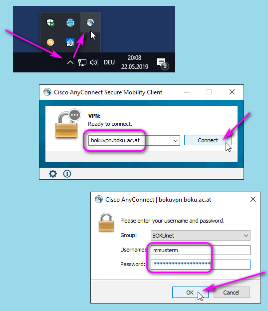 cisco anyconnect secure mobility client login failed