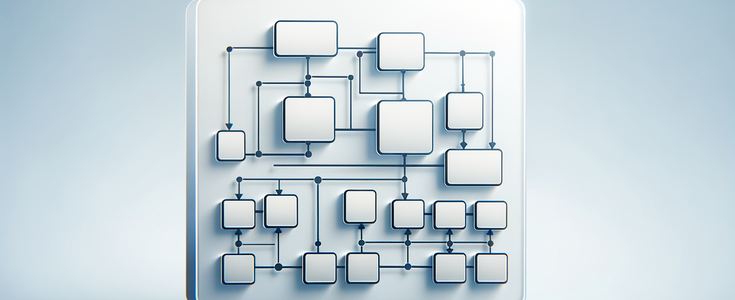 Symbolgrafik eines Organigramms